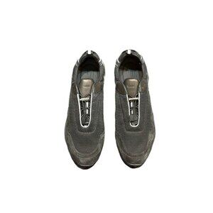Dunhill Mens Lace-Up Casual Mesh Sneakers Black